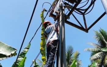 Jaga Kualitas Layanan Internet, PLN Icon Plus Sumbagteng Lakukan Pemeliharaan Jaringan Fiber Optik di Sungai Buluh
