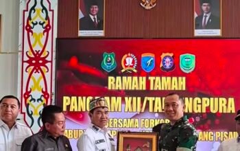 Bupati Pulang Pisau Hadiri Ramah Tamah Kunjungan Kerja Pangdam XII/Tanjungpura di Kapuas