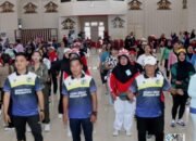 Bupati Heriyus Ikut Meriahkan HUT Ke-52 KNPI Murung Raya dengan Senam Bersama