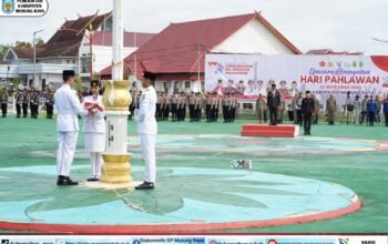 Bupati Heriyus Pimpin Upacara Hari Pahlawan di Murung Raya, Tekankan Semangat Kesabaran dan Pengabdian