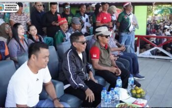 Bupati Heriyus Saksikan Final Muara Tuhup CUP-02, Tim Mentari Raih Juara Voli