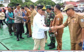 Agustiar Sabran Tinjau Murung Raya, Bupati Heriyus Beri Sambutan Hangat