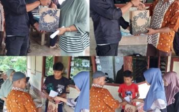 Ketua Pemuda Tabek Batu Air Pacah Serahkan Santunan untuk Anak Yatim RW 09