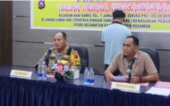Kasus Penganiayaan Perempuan 67 Tahun, Kapolres Pasaman Gelar Press Release