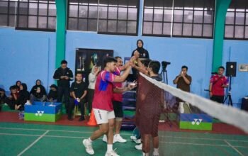Ikuti Kejuaraan Bulutangkis HUT ke-54 KORPRI, Kementerian ATR/BPN Melaju ke Semifinal