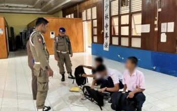 Satpol PP Kota Solok Jaring Tiga Pelajar SMP Bolos Sekolah di Sinapa Piliang