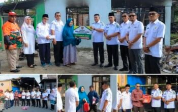 Bupati Pasaman Welly Suhery Serahkan Bantuan untuk Korban Kebakaran di Kampung Taji Durian Tinggi