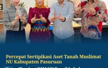 Percepat Sertifikasi Aset Tanah Muslimat NU, Ketua Tim Aset PCM NU Bangil Kunjungi Kantor Pertanahan Kabupaten Pasuruan
