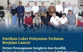Pelayanan Tetap Berjalan Saat Libur, Ditjen Sengketa dan Kanwil BPN Jatim Tinjau Kantor Pertanahan Pasuruan
