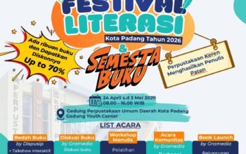 Festival Literasi Kota Padang 2026 “Semesta Buku untuk Padang Membaca”