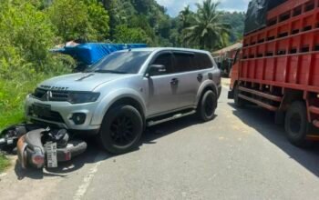 Kecelakaan Beruntun Terjadi di Jalur Bukittinggi–Pasaman Tepatnya Di Jorong Mudiak Palupuh