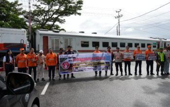 KAI Divre II Sumbar Perkuat Upaya Keselamatan di Perlintasan Sebidang