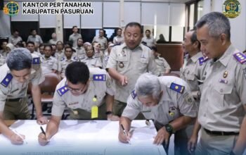Komitmen Raih WBK Tahun 2026, Kantor Pertanahan Kabupaten Pasuruan Selenggarakan Penandatanganan Komitmen Bersama Pembangunan Zona Integritas