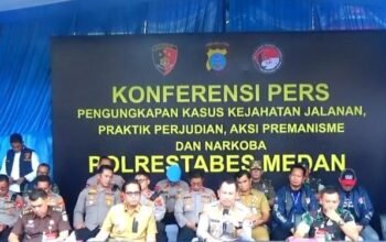 Polrestabes Medan Ungkap 143 Kasus Kriminal dalam Dua Pekan, 178 Tersangka Diamankan