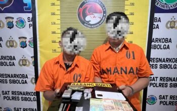 Satresnarkoba Polres Sibolga Amankan Dua Terduga Pelaku Narkotika Jenis Sabu