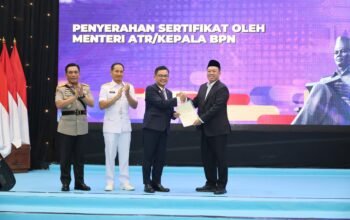Menteri Nusron Serahkan Sertipikat Hak Pakai untuk Lemhannas RI, Perkuat Kepastian Hukum Aset Strategis Negara