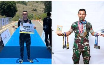 Prajurit Rindam XXII/Tambun Bungai Harumkan Nama Satuan Lewat Prestasi Triathlon dan Marathon Nasional