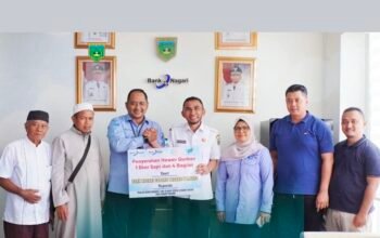 Bank Nagari Padang Panjang Salurkan Dana Kurban Rp33 Juta kepada BPIC