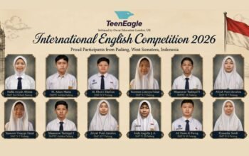 Sembilan Pelajar SMP Kota Padang Ukir Prestasi di TeenEagle International English Competition 2026