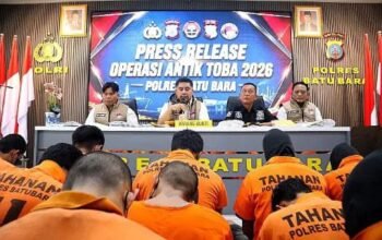 Operasi Antik Toba 2026, Polres Batu Bara Ungkap 29 Kasus Narkoba dan Amankan 33 Tersangka