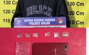 Pelajar di Solok Ditangkap Polisi, Enam Paket Diduga Sabu Diamankan