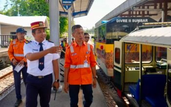 Jelang Libur Sekolah, KAI Divre II Sumbar Perkuat Kesiapan Operasional Melalui Cek Lintas Padang–Naras