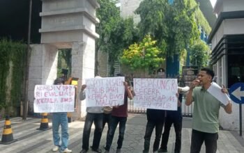 GEMMU Gelar Aksi di Kejagung dan KemenPU, Desak Usut Dugaan Korupsi Proyek Bendungan Rp34 Miliar di Morotai