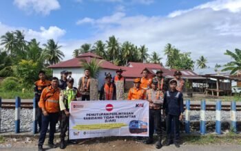 Wujud Nyata Tingkatkan Keselamatan Perjalanan Kereta Api, KAI Divre II Sumbar Kembali Tutup Delapan Perlintasan Sebidang Liar
