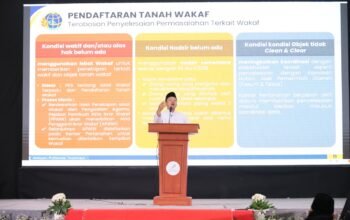 Menteri Nusron Ajak Masyarakat Sertipikatkan Tanah Wakaf untuk Lindungi Aset Umat