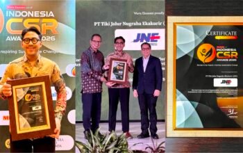 Wujudkan Semangat ‘Connecting Happiness’, JNE Raih Penghargaan di Indonesia CSR Awards 2026