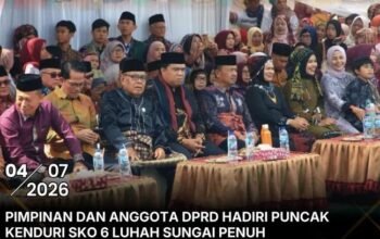 Pimpinan dan Anggota DPRD Hadiri Puncak Kenduri Sko 6 Luhah Sungai Penuh