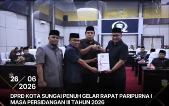DPRD Kota Sungai Penuh Gelar Rapat Paripurna I Masa Persidangan III Tahun 2026