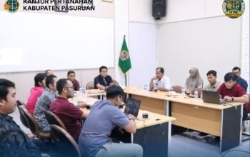 Tingkatkan Kualitas Layanan, Kantor Pertanahan Kabupaten Pasuruan Gelar Monitoring dan Evaluasi Layanan Pertanahan