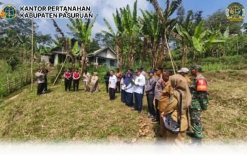 Dukung Kepastian Hukum Pertanahan, Kantor Pertanahan Kabupaten Pasuruan Hadiri Pelaksanaan Sita Eksekusi