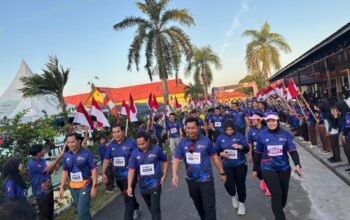 Bupati Ahmad Rifa’i dan Wabup Ahmad Jayadikarta Meriahkan Fun Run 5K Hari Bhayangkara di Pulang Pisau