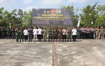 TMMD ke-129 Resmi Dibuka di Pelalawan, TNI dan Pemda Percepat Pembangunan Desa