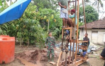 TMMD ke-129 Kodim 0412/LU Dikebut, Sumur Bor Desa Baru Raharja Mulai Dikerjakan