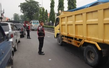 Polresta Deli Serdang Tertibkan Antrean BBM, Arus Lalu Lintas di SPBU Tetap Lancar