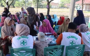 TMMD 129 di Kesongo, Dinkes Bojonegoro Adakan Layanan Pengobatan Gratis