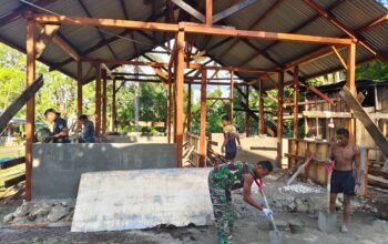 Rumah Layak Huni Mulai Terwujud, Progres Pembangunan TMMD Ke-129 Kodim 1807/Sorong Selatan Capai 20 Persen
