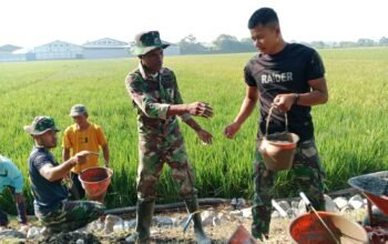 Satu Ember Semen dari Bapak Parno untuk TMMD Desa Parangjoro