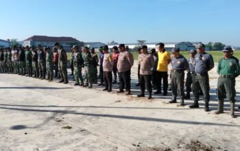 Bati Bhakti Kodim 0726/Sukoharjo Serma Buyung Adi E Pimpin Apel Satgas TMMD Reguler Ke-129 dan Bagikan Tugas Pekerjaan