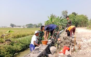 Kejar Target Tmmd Regular Ke-129 Kodim 0726/Sukoharjo Hari Minggu Tetep Kerja