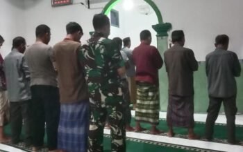 Satgas TMMD ke-129 Laksanakan Sholat Subuh Berjamaah