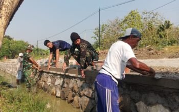 Tak Ada Kata Lelah Bagi Personil Satgas Tmmd Kebut Sasaran Talud