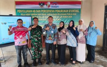 TMMD ke-129 Kodim 0412/Lampung Utara Gelar Penyuluhan KB, Stunting, hingga Pelayanan Publik di Desa Baru Raharja