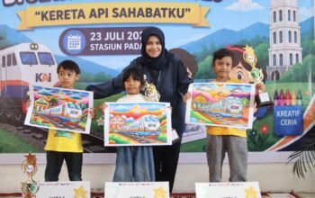 Peringati Hari Anak Nasional 2026, KAI Divre II Sumbar Hadirkan Lomba Mewarnai Gratis di Stasiun Padang