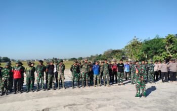 Apel  Pagi Awali Pelaksanaan TMMD Reguler ke-129 Kodim 0726/Sukoharjo di Desa Parangjoro