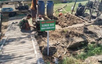 Satgas TMMD dan Warga Bersinergi Bangun Sumur Bor Demi Kesejahteraan Petani