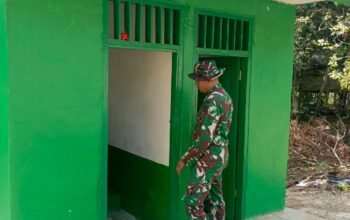 TMMD Ke-129 Kodim 1807/Sorong Selatan Rampungkan Rehab 5 Unit MCK, Tingkatkan Kualitas Sanitasi Warga Kampung Sesor